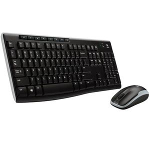 Kit Teclado e Mouse Logitech MK270 Sem Fio Preto