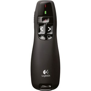 Apresentador de Slides Sem Fio Logitech USB Laser 15m Preto R400