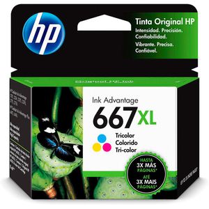 Cartucho HP 667XL Color Original (3YM80AB)