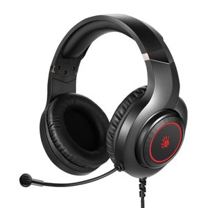 Headset Gamer USB Estereo Bloody G220s LED Com Microfone Preto