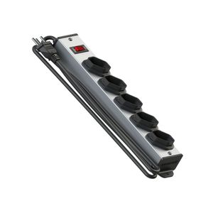 Kit 4 Filtro De Linha Qualitronix 5 Tomadas Bivolt Metalico QFLM5