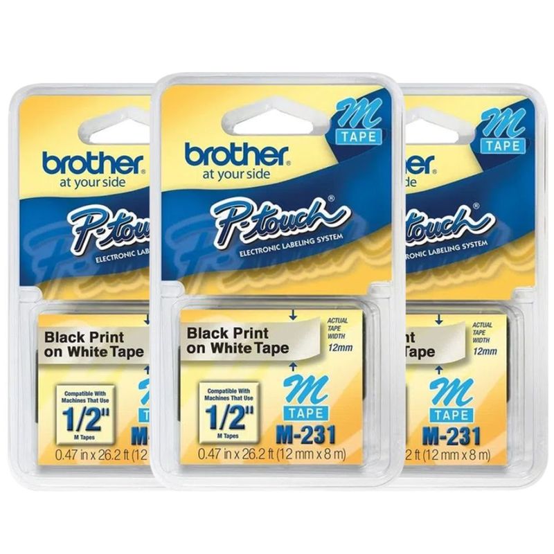 kit-3-fitas-rotulador-brother-12mm-m231-preto-branco