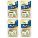 kit-4-fitas-rotulador-brother-12mm-m231-preto-branco