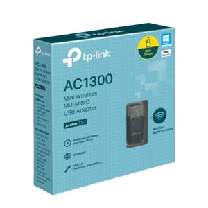 Adaptador USB TP-Link Mini Wireless Archer T3U MU-MIMO AC1300