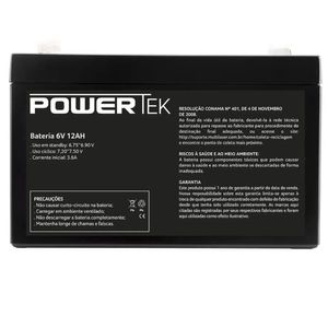 Bateria 6V 12ah Powertek - EN005