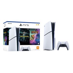 Console PS5 Sony Slim 1TB + 2 Jogos Sony + 1 Controle