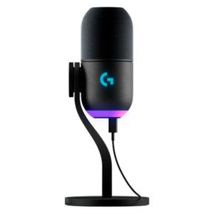 Microfone Condensador USB Yeti GX Logitech Preto - Audio Profissional para Criadores de Conteudo
