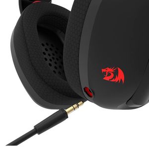 Headset Gamer Sem Fio 7.1 Redragon Ire Pro Driver 40mm Bluetooth H848 Preto