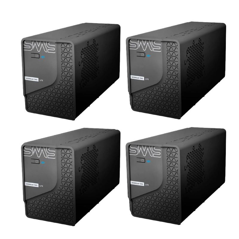 Kit 4 Nobreak SMS Lite 0.6 KVA Sen em Promocao - Primetek Kit 4 Nobreak SMS Lite 0.6 KVA Sen em Promocao - Primetek