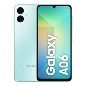 Smartphone Samsung Galaxy A06 Tela 6.7" Camera Dupla 4GB RAM 128GB Verde Claro