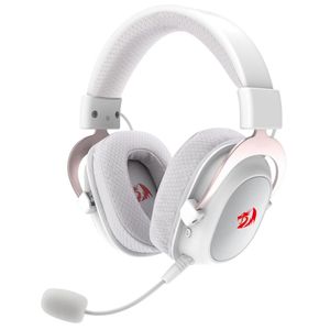Headset Gamer Sem Fio Redragon Zeus Pro, 7.1, Driver 53mm, Bluetooth, H510W-PRO Branco