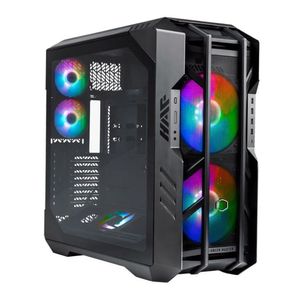 Gabinete Gamer Cooler Master Full Tower HAF 700 Vidro Temperado Cinza Titanio