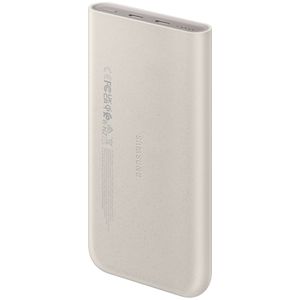 Bateria Carregador Portatil Sem Fio Samsung 2x USB-C 10000mAh 7,5W EB-U2510XUPGBR Bege