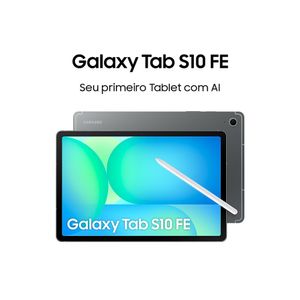 Tablet Samsung Galaxy Tab S10 FE 128GB Tela de 10 9  Camera Frontal de 12MP Cinza