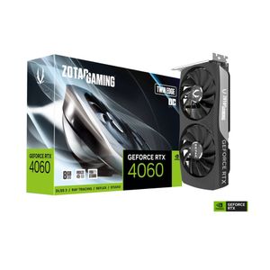 Placa De Video Zotac NVIDIA Geforce RTX 4060 Twin Edge Oc, 8GB, GDDR6, 128 Bits, HDMI E Displayport - Zt-d40600h-10m