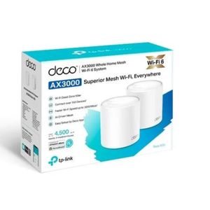 Roteador TP-Link Deco X50, AX3000, WiFi 6, 2402 Mbps, 2 Antenas Internas, Branco - Deco X50(2-pack)Roteador TP-Link Deco X50, AX3000, WiFi 6, 2402 Mbp