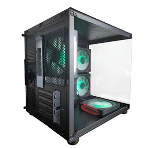 Gabinete Gamer, Vidro Lateral, Suporta 4 Fans, Hayom GB1796 Preto