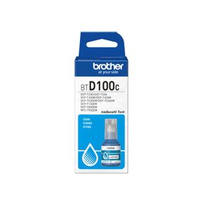 Garrafa de tinta Brother para recarga de equipamento Inkjet, Ciano, BTD100C - CX 1 UM